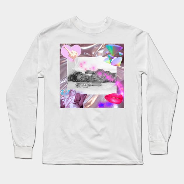 Pamela Anderson Long Sleeve T-Shirt by DestroyMeDaddy